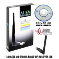 Alfa 300mbps USB Wireless n Adapter / Wifi Dongle 802.11n WiFi 2.4GHz WLAN Wireless USB Adapter. 