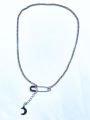 BTS JIMIN Park Jimin's same necklace brooch moon necklace couple gift men's pendant. 