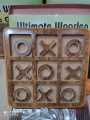 Tic Tac Toe Wooden Board Game Table Toy Player Room Decor Tables. 