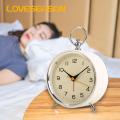 Analog Alarm Clock for Bedroom Vibrant Color Retro Alarm Clock with Night Light Accurate Quartz Movement Metal Hanging Ring Southeast Asian Buyers' Favorite Eye-friendly Alarm Clock. 
