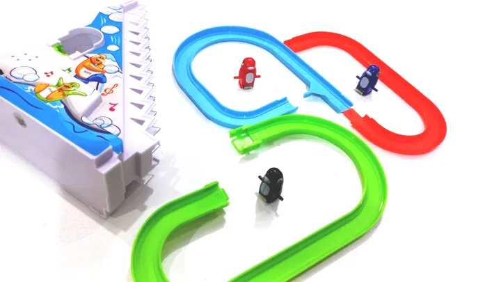 Funny Penguin Race Game | Sliding Penguins toy for kids