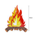 Flame Decor Easy embly Bonfire Music Party Picnic Barbecue Flame Decoration. 