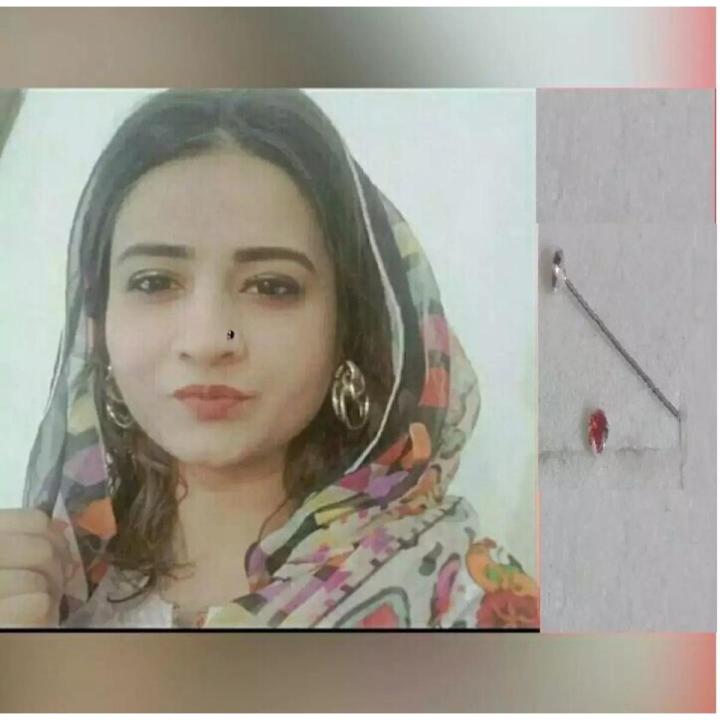 Pure Silver (chandi) Straight Wire Zero (dot) Size Nose Pin with Multiple-colors Stones For Women