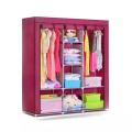 Wardrobe Almari Folding Closed With Zip 3 Door Portable Cupboard. 