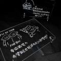Transparent acrylic note board, small size, portable, simple. 