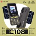 Calme C108 - 1.8 HD Display - 3000 mAH Battery - Dual Sim - PTA Approved - Wireless FM Radio - Smart HD camera - Dual Powerful Speaker - Bluetooth & Bluetooth dialer - Auto call recording - 1 Year Brand warranty. 