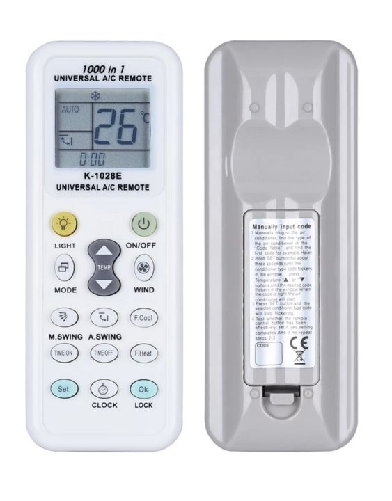 AC Universal Remote Contol For Split & Inverted with LCD 1000 In 1