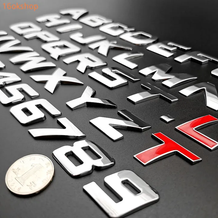 cod 1PC 25mm decals car decal Emblem letter sticker stickers alphabet ...