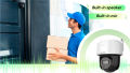Original Hikvision 2 MP IR&White light Mini PT Network Camera Max. Resolution1920 × 1080  Focal Length2.8 mm, 4 mm. 