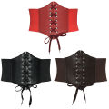 Wide PU Leather Slimming Body Belts Adjustable Waist Corset For Women Decoration Fengshi. 