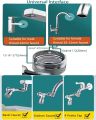 Universal Splash Filter Faucet 1080 Rotating Faucet Extender Aerator Non Splashing Swivel Sink Faucet Head with 2 Water Outlet Modes for Bathroom and Kitchen. 