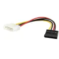 Male-To-Female 4Pin-To-15Pin SATA Power Cables Connector For Hard Drive. 
