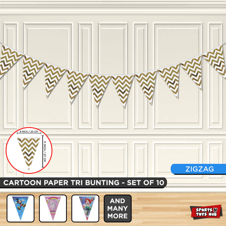 Cartoons Character Triangle Hanging Banner, Disney Cartoon Movies Characters Garland Paper Bunting Banners Flag For Kids Boys & Girls Birthday Party Decoration Born Day Event Celebration Items & Accessories Children Parties Decor Supplies Photo Booth Prop