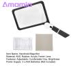 Amamia LED Magnifier Square 5X LED Elderly Reading Magnifying Glass. 