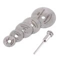 Drill Blades (HSS) 6Pcs  Mini Circular Saw Blade  Woodworking Metal  Cutting Discs Drill For Rotary Tools Drill Machine DIY. 
