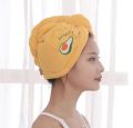 Magic Microfiber Shower Cap Embroidery Towel Bath Hats Dry Hair Cap Quick Drying Soft for Lady Turban Head. 