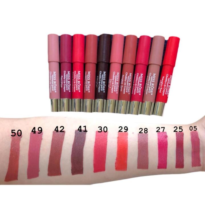 Miss%20Rose%20Pack%20Of%206%20-%20Lip%20Crayon%20-%20Image%204
