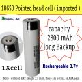 3.7 volt Cell for Work Lamp cell for LED Work Light battery for Work Lamp cell for Solar Flashlight battery for Rechargeable Emergency torch 3.7v Cell for Spotlight 18650 Pointed head cells 18650 cap head cells 18650 pointed head battery 18650 button top. 