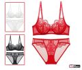 1`pcs Linmart New Lace Embraided Padded Bra And Panty Set For girl & Woman/ padded bra for girls and women. 