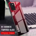 Vantime for Infinix Note 10 Pro Case Gradient Phone Back Hard Glass Cover. 