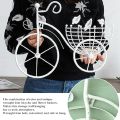 Imported Quality Bicycle Flower Basket Wall, Art Wall Mount Hanging Flawer Rack Unique Art Ornaments, Classic Retro Style for Indoor Outside Hanging Planter Home Kitchen Office Wedding Garden Decor. 