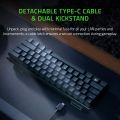 Razer Huntsman Mini 60% Gaming Keyboard with Clicky Optical Switch (Purple). 