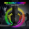 PRO II RGB Gaming Headphones with Noise Cancelling Mic, 7.1 Surround Sound, Super Bass, Vibration, Soft Memory Foam Ear Cushions, for PC, PS4, Mobile, Laptop, and Gaming Consoles - Unique Mall. 
