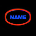 Honda 125 Neon Back Light with Customized Name. 
