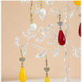 Elegant Earring display stand Handcrafted Plastic Necklace holder rack Height 23.5cm Bird jewelry display for Bedroom. 