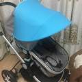 Toddler Baby Strollers Sun Shade Canopy with Buckle Necessary Accessories Blue. 