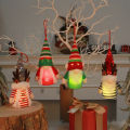 Christmas Tree Decoration Lanyard Design LED Light Up Glowing Gnome Doll Decor. 