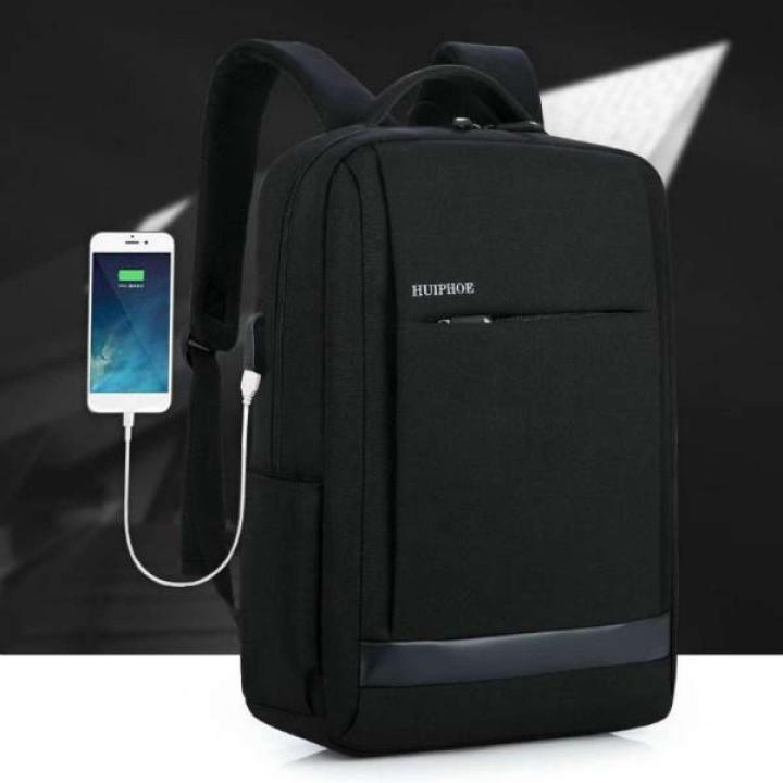 Huiphone%2015.6%20Inch%20Computer%20Backpack%20Student%20Leisure%20USB%20Smart%20Charge%20Business%20Waterproof%20Backpack%20-%20Image%203
