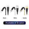 TechBot USB Type-C Cable - 2A Nylon Braided USB C Cable - QC 3.0 Fast Charge Premium Data Cable for Samsung/Xiaomi/Huawei/HTC/Infinix - 1 Meter. 