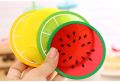 [Beautiful Design] 3 Pcs Colorful Fruit Coaster Silicone Tea Cup Drinks Holder Mat Placemat PadsS - Order Now !. 