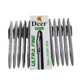 One Pack of ULTRA FINE BallPoint Pens (10 Pcs) - Blue. 