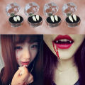 2Pcs/Set Dentures Zombie Vampire Teeth Ghost Devil Fangs Party Halloween Prop. 
