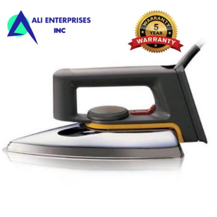 Deuron Light Weight Dry Iron Model GL-215 -  Automatic and Smart Size Electric Dry Iron - Complete 5 Years Warranty - Black
