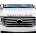 Toyota Land Cruiser Words Alphabet Letters Bonnet / Hood Logo / Emblem Chrome. 