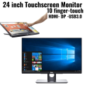 24 INCH TOUCH SCREEN MONITOR BORDELESS IPS LED WLED FULL HD DISLPAY HDMI AND DP PORTS. 