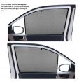 Honda City Sun Shade 4 Pcs 2006 High Quality Sun Shade with Logo - Black - Side Window Sun Shades, UV Protection n Easy Fit. 