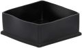urniture Table Covers Chair Leg Caps Floor Protectors Non-Marking PVC, Square Legs, 4 Pack, Black, 100 x 100 mm, 4" x 4". 
