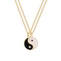 New Chinee tyle Tai Chi Ancient tyle Magnetic Necklace BFF Brother Good Friend Couple Tai Chi Pendant Gift tudent Jewelry. 