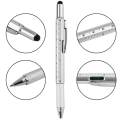 7 in 1 Multifunctional Touch Screen Stylus Ballpoint Pen with Screwdriver Spirit Level Scale Ruler Full Metal. 