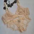 Click4she New stylish Net Bra Panty Non Padded with wired sets for girls ladies and women. 