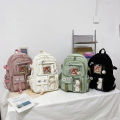 Girl's canvas backpack for school Trendy Japanese Style School and College bag for Girls. 