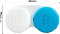 High Quality Optical Contact Lens Case, Lens Case, Contact Lens Box, Blue and White, Colourful Contact Lenses Set for Home, Travel, Soft Hard Contact Lens. 
