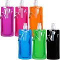 Collapsible Water Bottle Reusable Drinking Water Bottle with Clip for Biking, Hiking Travel, 6 Colors. 