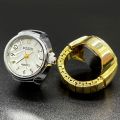 Jewelry Rings For Girls Real Watch Ring To Tell Time Vintage Watch Clock Ring Round Chunky Ring To My Beautiful Daughter anillos. 