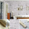 DIY Stickers 10m*45cm Old Newspaper Self Adhesive Wallpaper for Countertops Cabinets Wall Decorative Furniture PVC Contact Paper. 