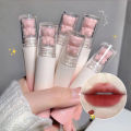 2023 Bear Velvet Lipstick Cute Lip Glaze Girl Pure Desire Casual Look Chestnut Red-brown Lip Mud Korean Makeup Girl Lipstick New. 